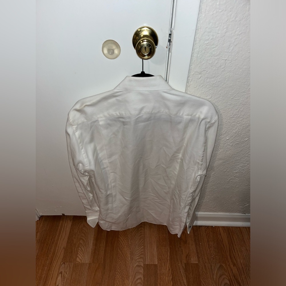 Victor Talbots Dress Shirt White Long Sleeve